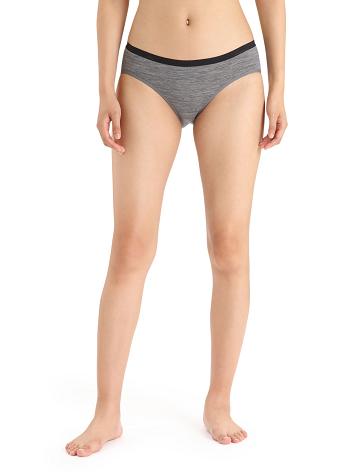 Dámské Spodní Prádlo Icebreaker Merino Siren Hipkini Briefs Šedé | CZ 1219LISH